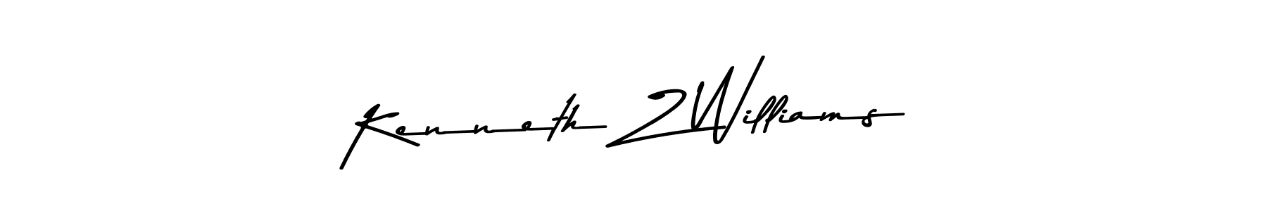 You should practise on your own different ways (Asem Kandis PERSONAL USE) to write your name (Kenneth Z Williams) in signature. don't let someone else do it for you. Kenneth Z Williams signature style 9 images and pictures png