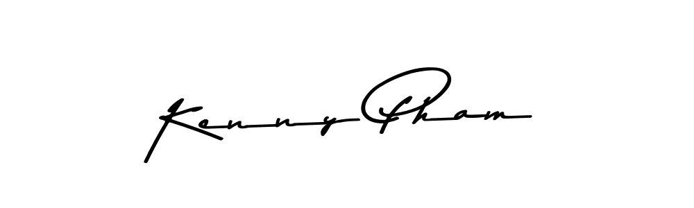 Make a beautiful signature design for name Kenny Pham. With this signature (Asem Kandis PERSONAL USE) style, you can create a handwritten signature for free. Kenny Pham signature style 9 images and pictures png