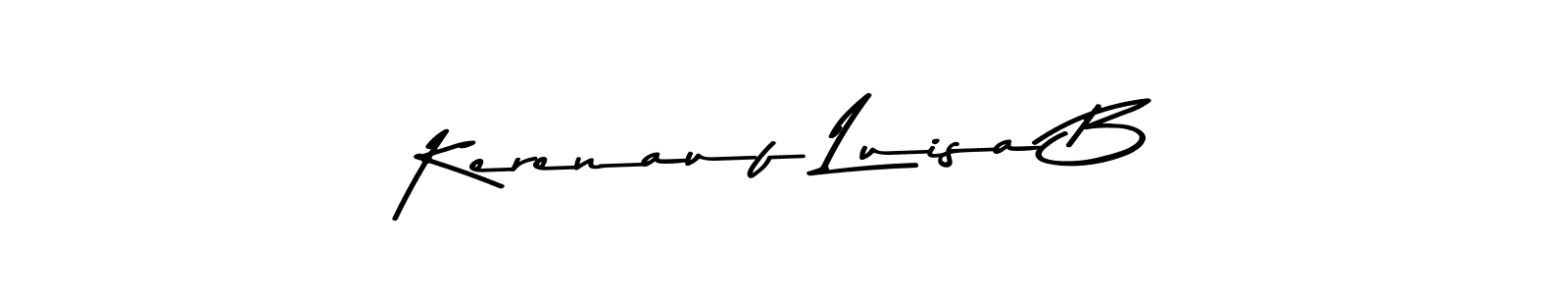 Here are the top 10 professional signature styles for the name Kerenauf Luisa B. These are the best autograph styles you can use for your name. Kerenauf Luisa B signature style 9 images and pictures png