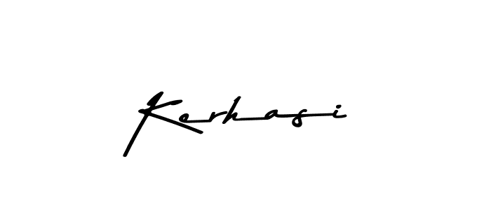 Design your own signature with our free online signature maker. With this signature software, you can create a handwritten (Asem Kandis PERSONAL USE) signature for name Kerhasi. Kerhasi signature style 9 images and pictures png