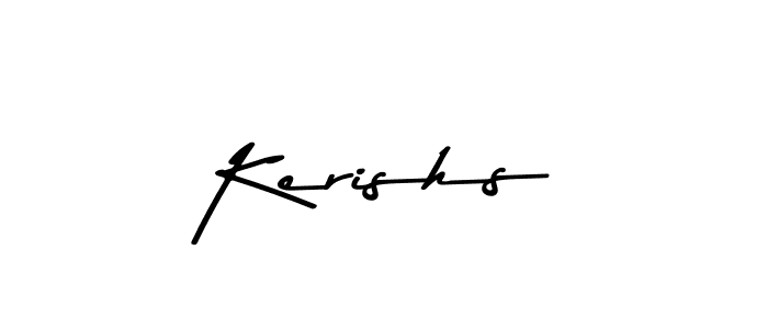Make a beautiful signature design for name Kerishs. Use this online signature maker to create a handwritten signature for free. Kerishs signature style 9 images and pictures png