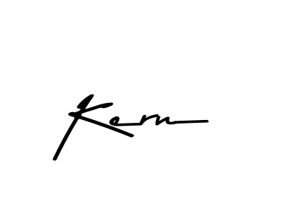 Create a beautiful signature design for name Kern. With this signature (Asem Kandis PERSONAL USE) fonts, you can make a handwritten signature for free. Kern signature style 9 images and pictures png