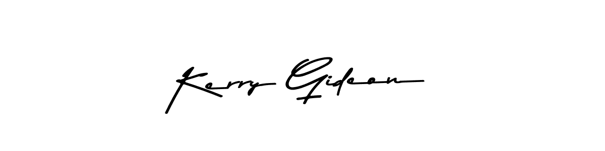 Design your own signature with our free online signature maker. With this signature software, you can create a handwritten (Asem Kandis PERSONAL USE) signature for name Kerry Gideon. Kerry Gideon signature style 9 images and pictures png