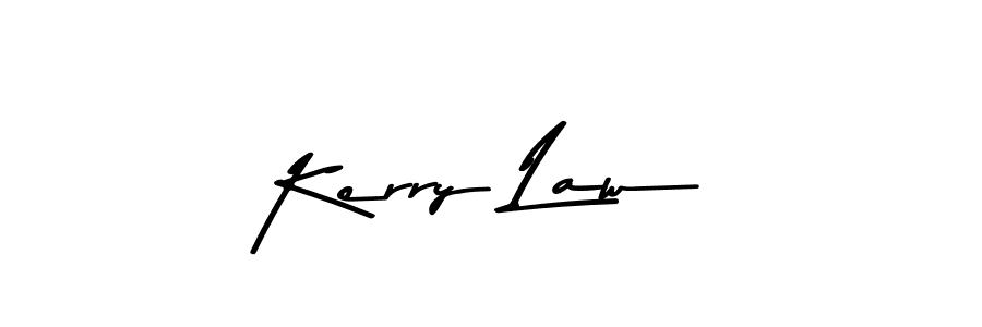 Create a beautiful signature design for name Kerry Law. With this signature (Asem Kandis PERSONAL USE) fonts, you can make a handwritten signature for free. Kerry Law signature style 9 images and pictures png