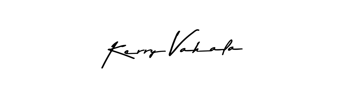 Use a signature maker to create a handwritten signature online. With this signature software, you can design (Asem Kandis PERSONAL USE) your own signature for name Kerry Vahala. Kerry Vahala signature style 9 images and pictures png