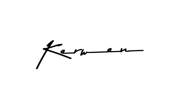 Asem Kandis PERSONAL USE is a professional signature style that is perfect for those who want to add a touch of class to their signature. It is also a great choice for those who want to make their signature more unique. Get Kerwen name to fancy signature for free. Kerwen signature style 9 images and pictures png