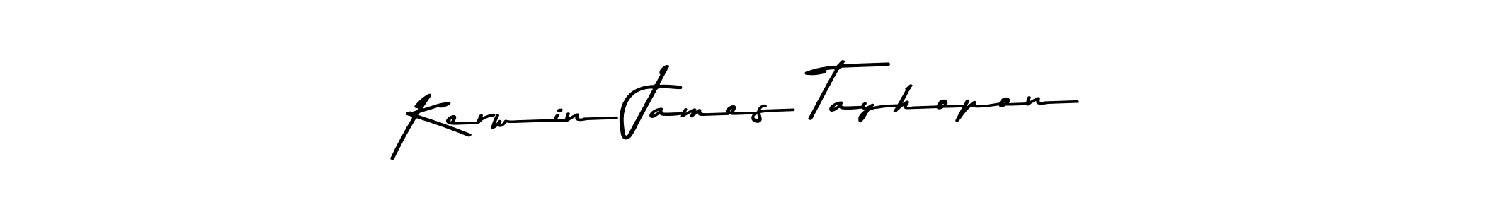 Use a signature maker to create a handwritten signature online. With this signature software, you can design (Asem Kandis PERSONAL USE) your own signature for name Kerwin James Tayhopon. Kerwin James Tayhopon signature style 9 images and pictures png