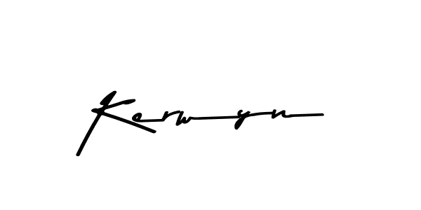 How to Draw Kerwyn signature style? Asem Kandis PERSONAL USE is a latest design signature styles for name Kerwyn. Kerwyn signature style 9 images and pictures png