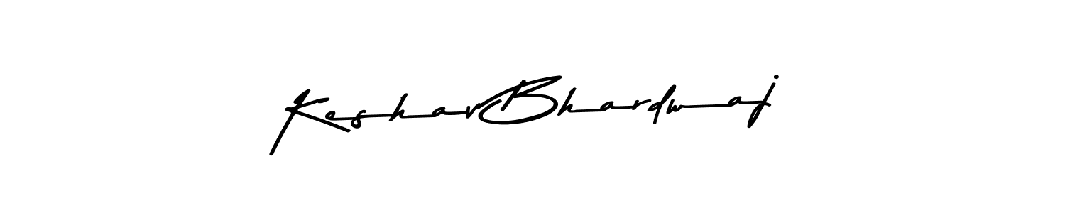 How to make Keshav Bhardwaj name signature. Use Asem Kandis PERSONAL USE style for creating short signs online. This is the latest handwritten sign. Keshav Bhardwaj signature style 9 images and pictures png