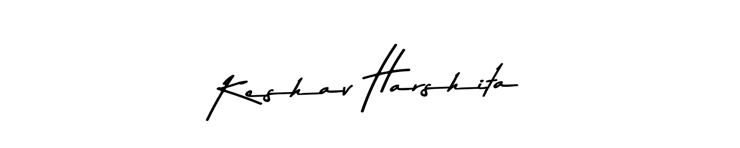 Keshav Harshita stylish signature style. Best Handwritten Sign (Asem Kandis PERSONAL USE) for my name. Handwritten Signature Collection Ideas for my name Keshav Harshita. Keshav Harshita signature style 9 images and pictures png