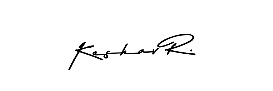 The best way (Asem Kandis PERSONAL USE) to make a short signature is to pick only two or three words in your name. The name Keshav R. include a total of six letters. For converting this name. Keshav R. signature style 9 images and pictures png