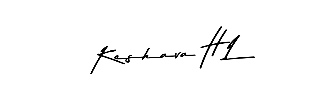 How to make Keshava H L signature? Asem Kandis PERSONAL USE is a professional autograph style. Create handwritten signature for Keshava H L name. Keshava H L signature style 9 images and pictures png