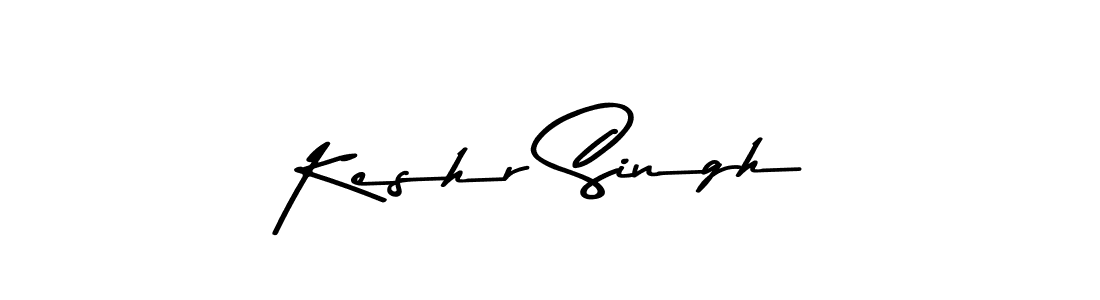 Make a beautiful signature design for name Keshr Singh. With this signature (Asem Kandis PERSONAL USE) style, you can create a handwritten signature for free. Keshr Singh signature style 9 images and pictures png