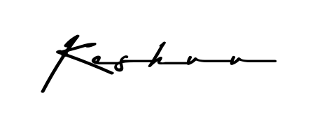 Create a personalized artistic stamp with Keshuu in Asem Kandis PERSONAL USE font. Perfect for visual artists, designers, and influencers. Keshuu signature style 9 images and pictures png