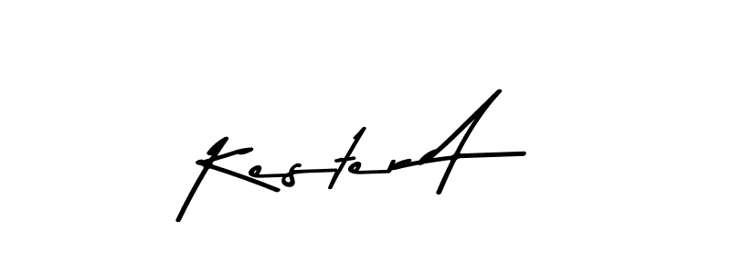 How to make Kester A signature? Asem Kandis PERSONAL USE is a professional autograph style. Create handwritten signature for Kester A name. Kester A signature style 9 images and pictures png