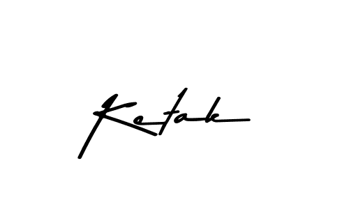 Use a signature maker to create a handwritten signature online. With this signature software, you can design (Asem Kandis PERSONAL USE) your own signature for name Ketak. Ketak signature style 9 images and pictures png