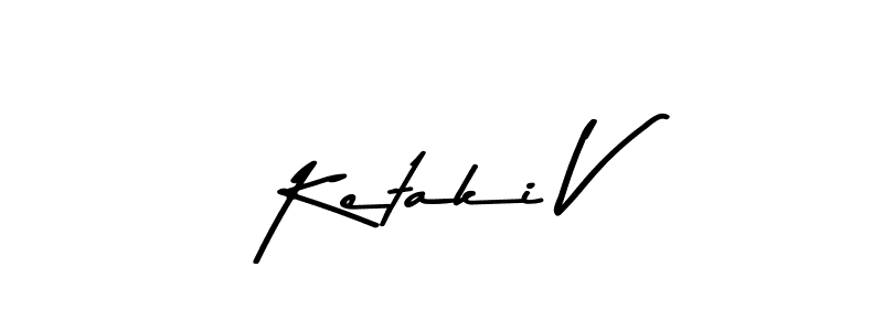 This is the best signature style for the Ketaki V name. Also you like these signature font (Asem Kandis PERSONAL USE). Mix name signature. Ketaki V signature style 9 images and pictures png