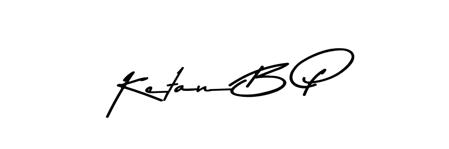 The best way (Asem Kandis PERSONAL USE) to make a short signature is to pick only two or three words in your name. The name Ketan B P include a total of six letters. For converting this name. Ketan B P signature style 9 images and pictures png