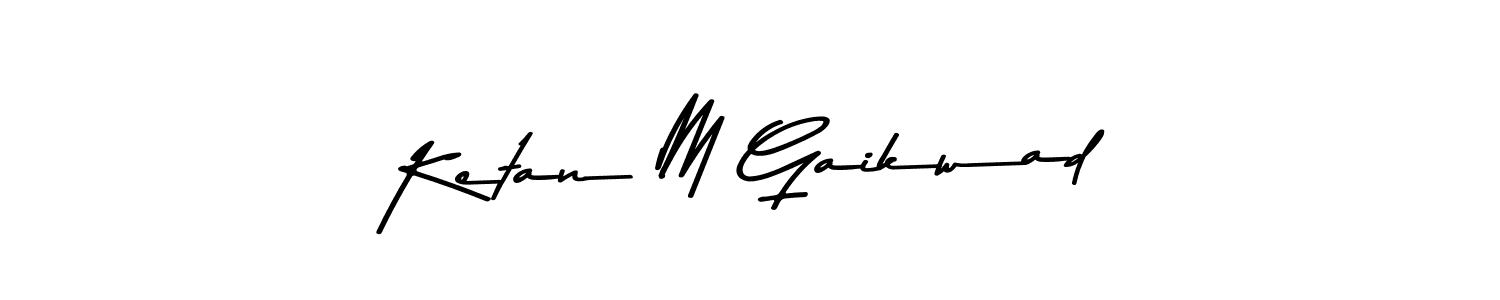 It looks lik you need a new signature style for name Ketan M Gaikwad. Design unique handwritten (Asem Kandis PERSONAL USE) signature with our free signature maker in just a few clicks. Ketan M Gaikwad signature style 9 images and pictures png