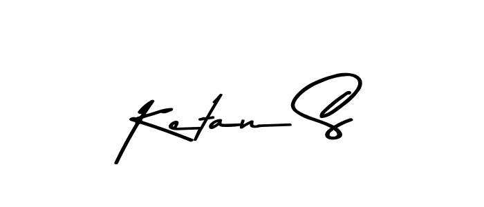 Use a signature maker to create a handwritten signature online. With this signature software, you can design (Asem Kandis PERSONAL USE) your own signature for name Ketan S. Ketan S signature style 9 images and pictures png