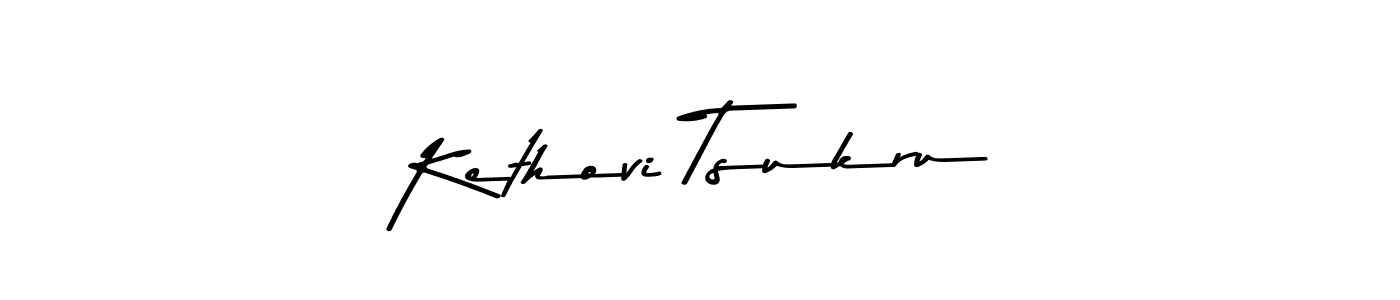 The best way (Asem Kandis PERSONAL USE) to make a short signature is to pick only two or three words in your name. The name Kethovi Tsukru include a total of six letters. For converting this name. Kethovi Tsukru signature style 9 images and pictures png