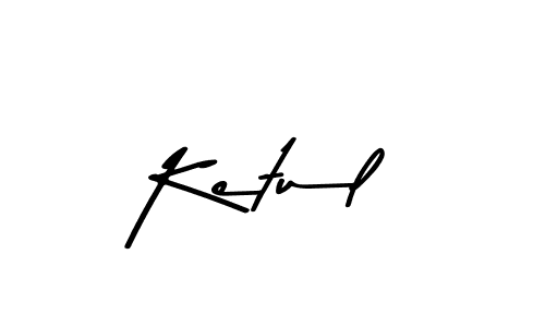 Design your own signature with our free online signature maker. With this signature software, you can create a handwritten (Asem Kandis PERSONAL USE) signature for name Ketul. Ketul signature style 9 images and pictures png