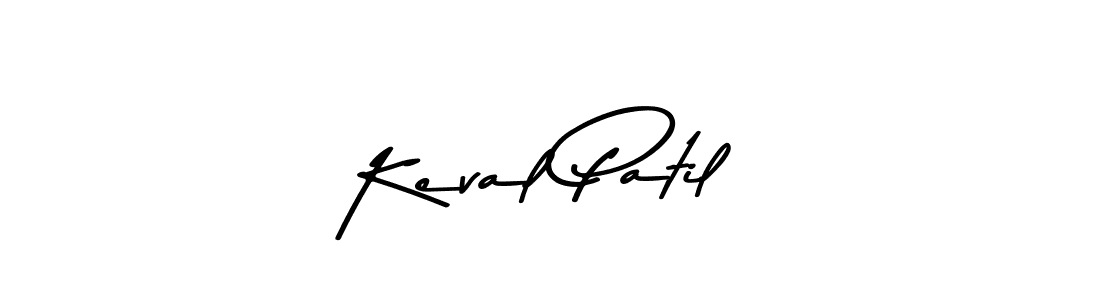 Design your own signature with our free online signature maker. With this signature software, you can create a handwritten (Asem Kandis PERSONAL USE) signature for name Keval Patil. Keval Patil signature style 9 images and pictures png