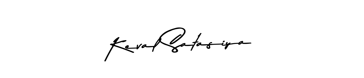 The best way (Asem Kandis PERSONAL USE) to make a short signature is to pick only two or three words in your name. The name Keval Satasiya include a total of six letters. For converting this name. Keval Satasiya signature style 9 images and pictures png