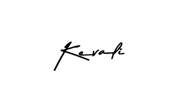 How to make Kevali name signature. Use Asem Kandis PERSONAL USE style for creating short signs online. This is the latest handwritten sign. Kevali signature style 9 images and pictures png