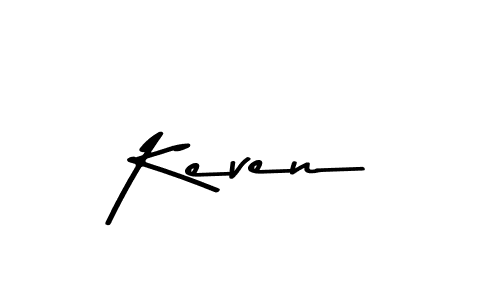 Use a signature maker to create a handwritten signature online. With this signature software, you can design (Asem Kandis PERSONAL USE) your own signature for name Keven. Keven signature style 9 images and pictures png