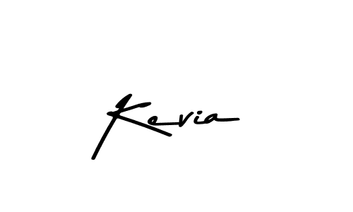 Create a beautiful signature design for name Kevia. With this signature (Asem Kandis PERSONAL USE) fonts, you can make a handwritten signature for free. Kevia signature style 9 images and pictures png