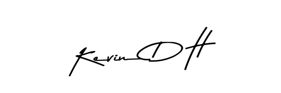 Use a signature maker to create a handwritten signature online. With this signature software, you can design (Asem Kandis PERSONAL USE) your own signature for name Kevin D H. Kevin D H signature style 9 images and pictures png