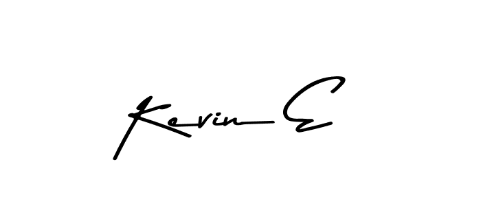 Create a beautiful signature design for name Kevin E. With this signature (Asem Kandis PERSONAL USE) fonts, you can make a handwritten signature for free. Kevin E signature style 9 images and pictures png