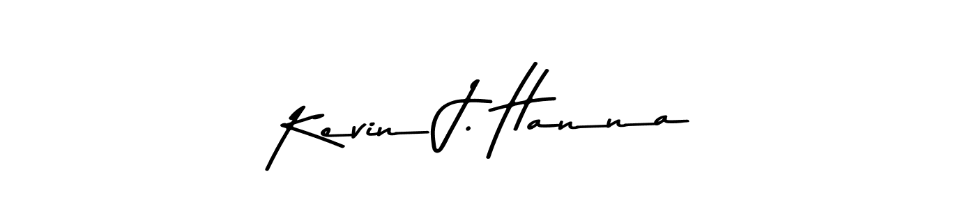 Create a beautiful signature design for name Kevin J. Hanna. With this signature (Asem Kandis PERSONAL USE) fonts, you can make a handwritten signature for free. Kevin J. Hanna signature style 9 images and pictures png