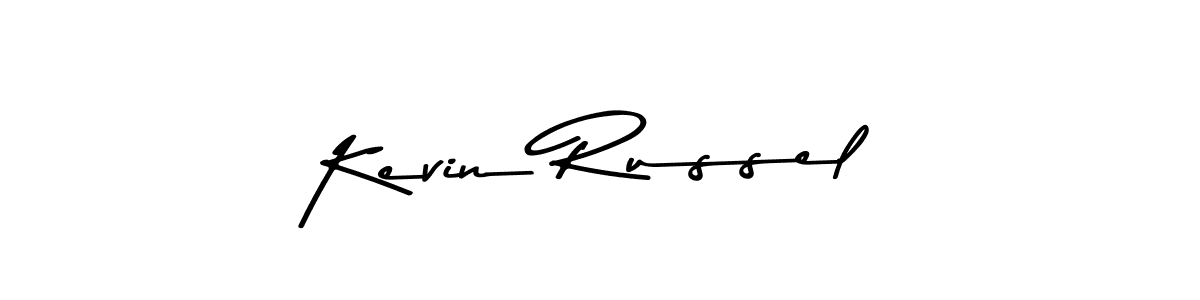 How to make Kevin Russel name signature. Use Asem Kandis PERSONAL USE style for creating short signs online. This is the latest handwritten sign. Kevin Russel signature style 9 images and pictures png