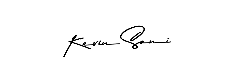 Create a beautiful signature design for name Kevin Soni. With this signature (Asem Kandis PERSONAL USE) fonts, you can make a handwritten signature for free. Kevin Soni signature style 9 images and pictures png