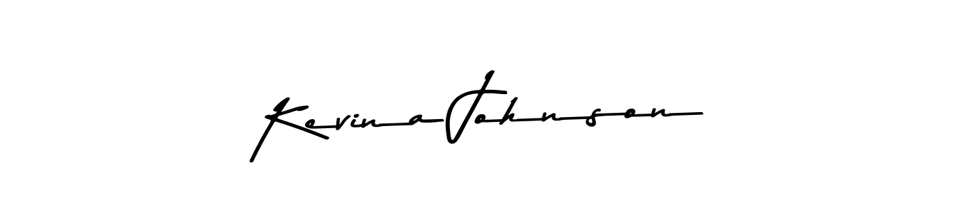 Design your own signature with our free online signature maker. With this signature software, you can create a handwritten (Asem Kandis PERSONAL USE) signature for name Kevina Johnson. Kevina Johnson signature style 9 images and pictures png