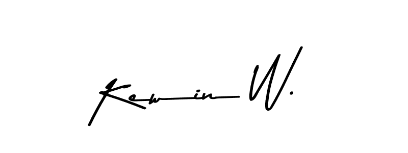 Make a beautiful signature design for name Kewin W.. Use this online signature maker to create a handwritten signature for free. Kewin W. signature style 9 images and pictures png