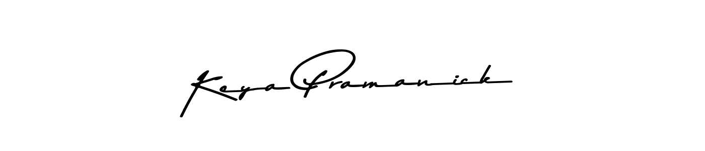 Create a beautiful signature design for name Keya Pramanick. With this signature (Asem Kandis PERSONAL USE) fonts, you can make a handwritten signature for free. Keya Pramanick signature style 9 images and pictures png