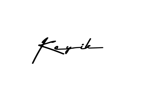 You should practise on your own different ways (Asem Kandis PERSONAL USE) to write your name (Keyik) in signature. don't let someone else do it for you. Keyik signature style 9 images and pictures png