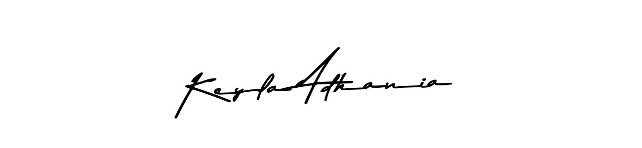 Create a beautiful signature design for name Keyla Adhania. With this signature (Asem Kandis PERSONAL USE) fonts, you can make a handwritten signature for free. Keyla Adhania signature style 9 images and pictures png