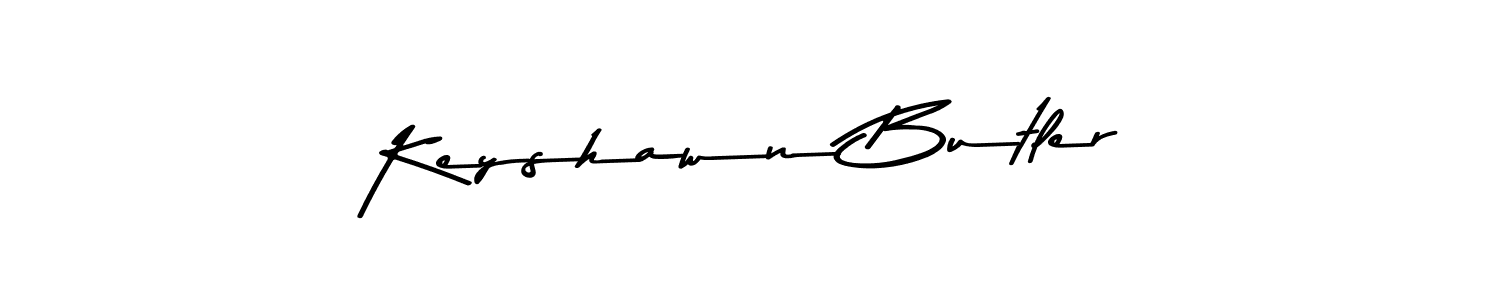 How to make Keyshawn Butler name signature. Use Asem Kandis PERSONAL USE style for creating short signs online. This is the latest handwritten sign. Keyshawn Butler signature style 9 images and pictures png