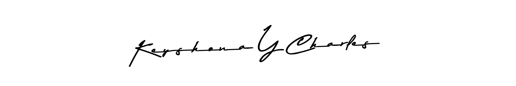 The best way (Asem Kandis PERSONAL USE) to make a short signature is to pick only two or three words in your name. The name Keyshona Y Charles include a total of six letters. For converting this name. Keyshona Y Charles signature style 9 images and pictures png