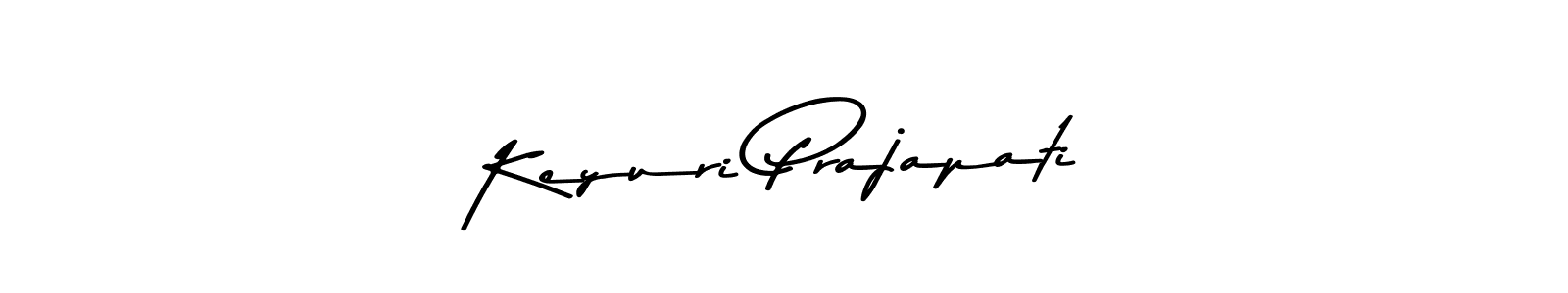 Keyuri Prajapati stylish signature style. Best Handwritten Sign (Asem Kandis PERSONAL USE) for my name. Handwritten Signature Collection Ideas for my name Keyuri Prajapati. Keyuri Prajapati signature style 9 images and pictures png