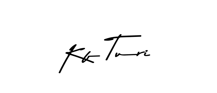 How to make Kf Turi signature? Asem Kandis PERSONAL USE is a professional autograph style. Create handwritten signature for Kf Turi name. Kf Turi signature style 9 images and pictures png