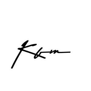 Make a beautiful signature design for name Kfm. With this signature (Asem Kandis PERSONAL USE) style, you can create a handwritten signature for free. Kfm signature style 9 images and pictures png