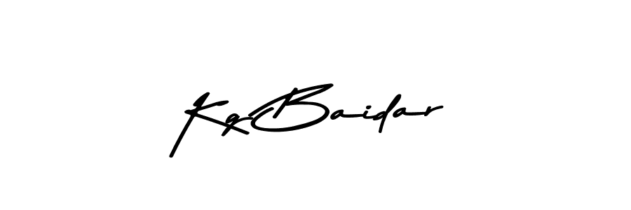 Create a beautiful signature design for name Kg Baidar. With this signature (Asem Kandis PERSONAL USE) fonts, you can make a handwritten signature for free. Kg Baidar signature style 9 images and pictures png