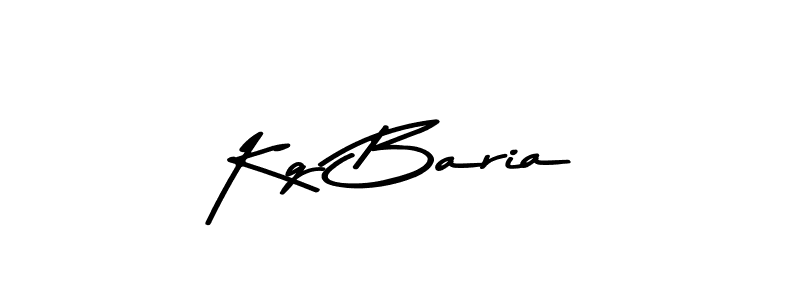 Make a beautiful signature design for name Kg Baria. With this signature (Asem Kandis PERSONAL USE) style, you can create a handwritten signature for free. Kg Baria signature style 9 images and pictures png