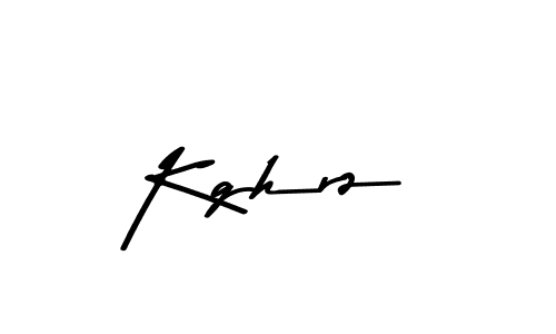 How to make Kghrz name signature. Use Asem Kandis PERSONAL USE style for creating short signs online. This is the latest handwritten sign. Kghrz signature style 9 images and pictures png