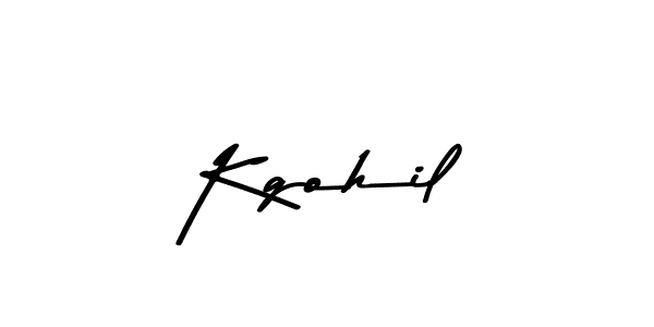 Also You can easily find your signature by using the search form. We will create Kgohil name handwritten signature images for you free of cost using Asem Kandis PERSONAL USE sign style. Kgohil signature style 9 images and pictures png